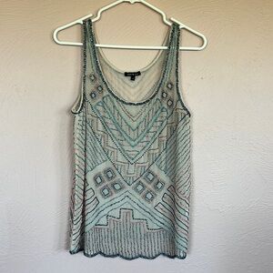 Beaded tank top